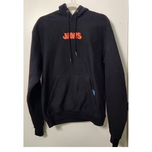 Jaws Universal City Studios Graphic Black Heavyweight Hoodie Men's L Embroidered